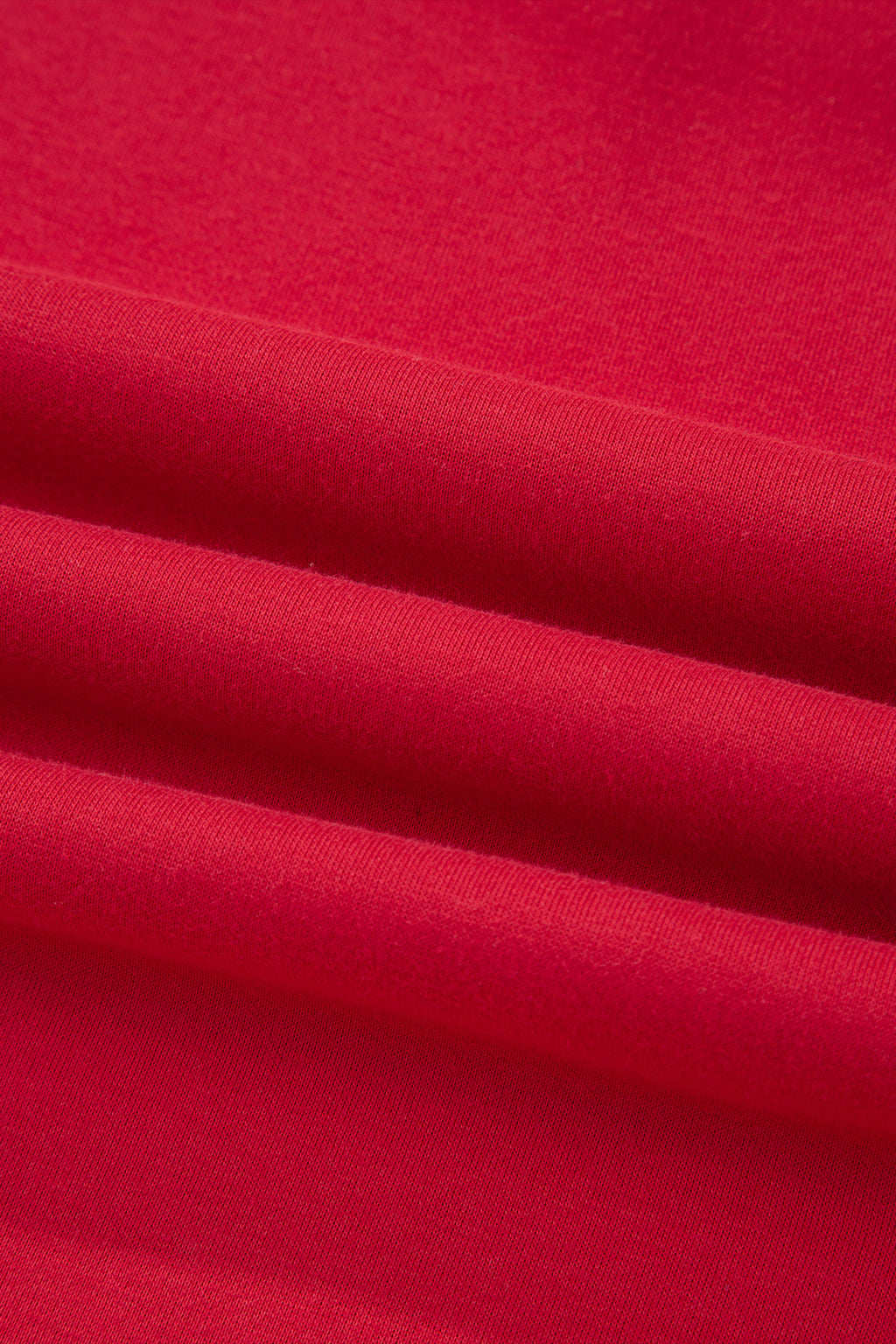 Racing Red Oversize Drop Shoulder Reversible Mock Neck Sweatshirt