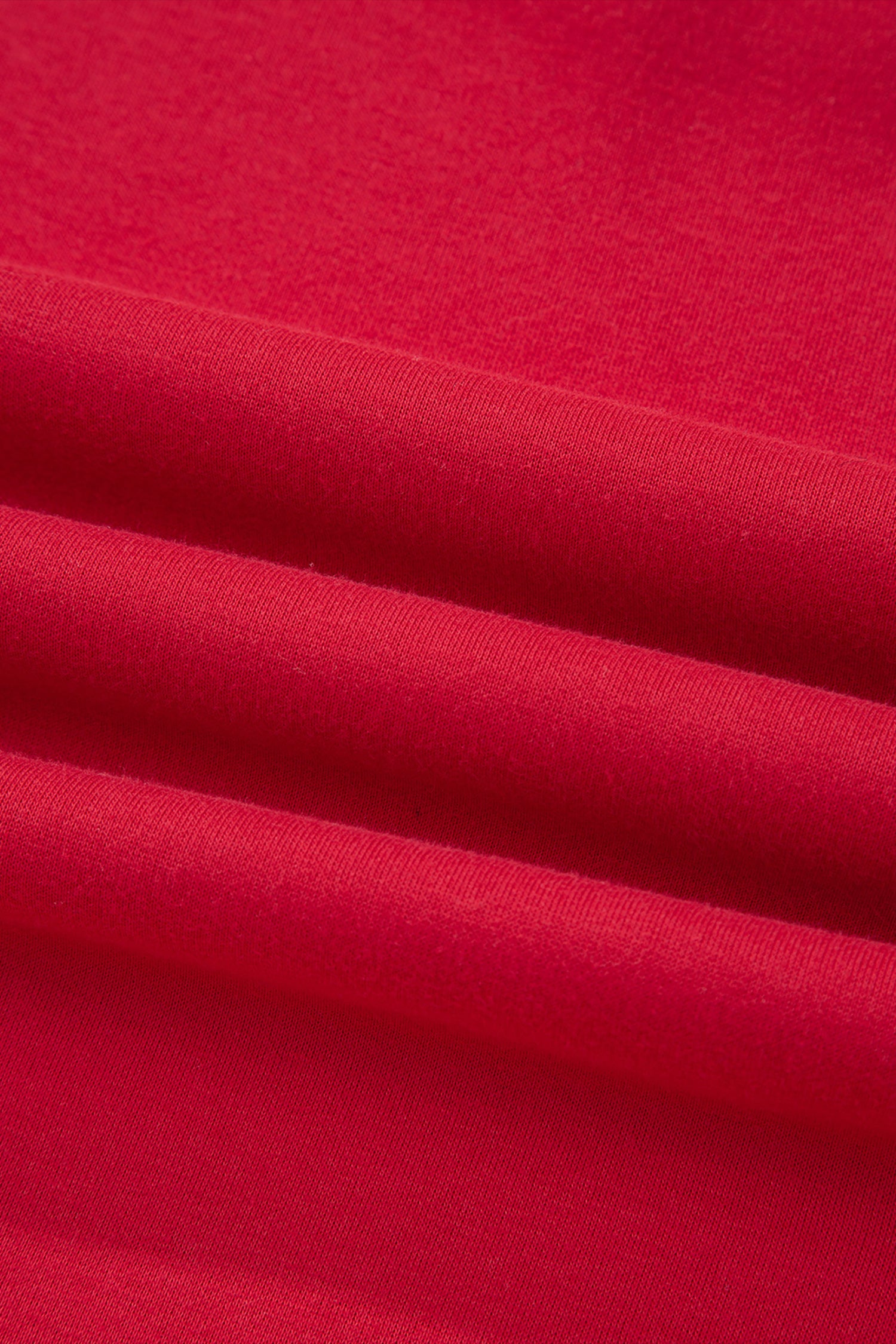 Racing Red Oversize Drop Shoulder Reversible Mock Neck Sweatshirt