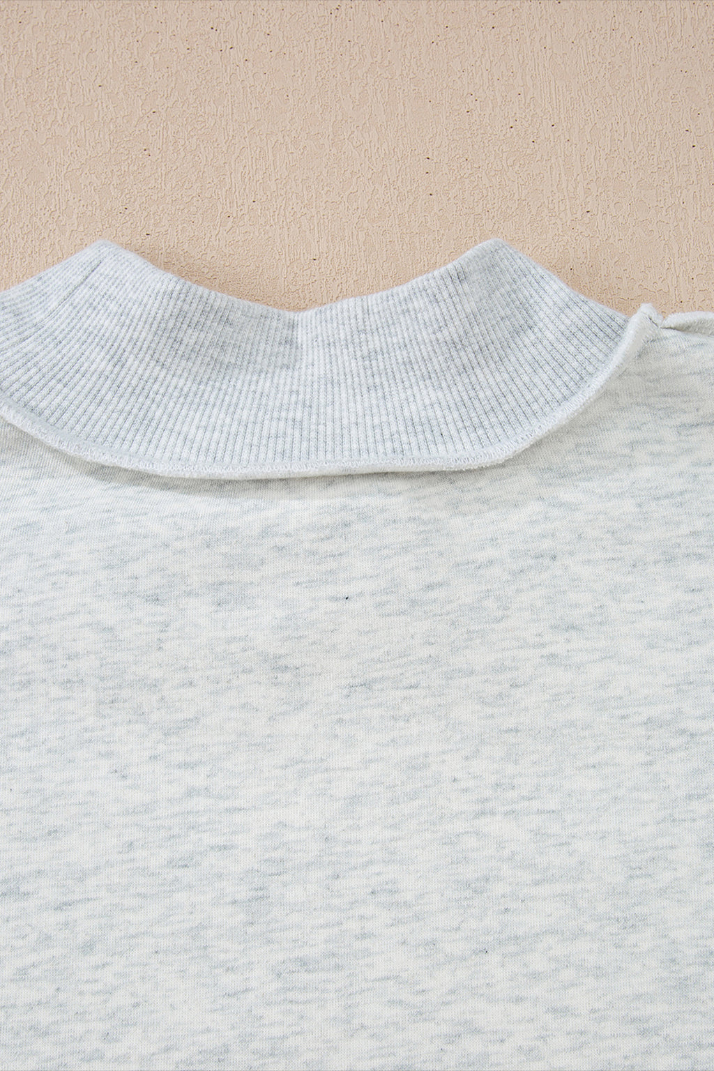 Racing Red Oversize Drop Shoulder Reversible Mock Neck Sweatshirt