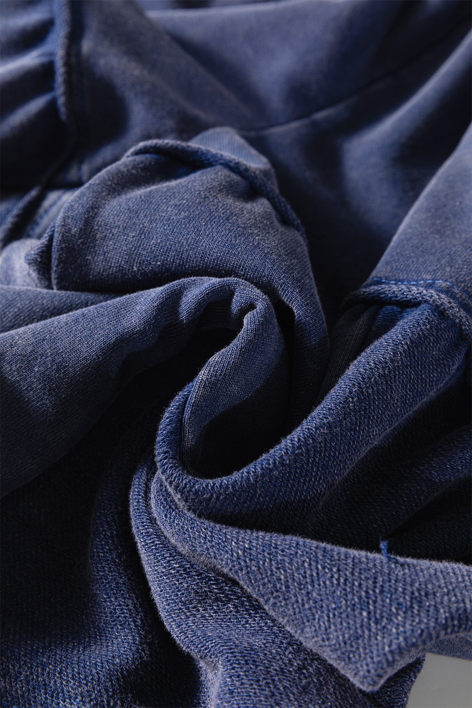 Black Mineral Wash Tiered Wide Leg Patchwork Drawstring Pants