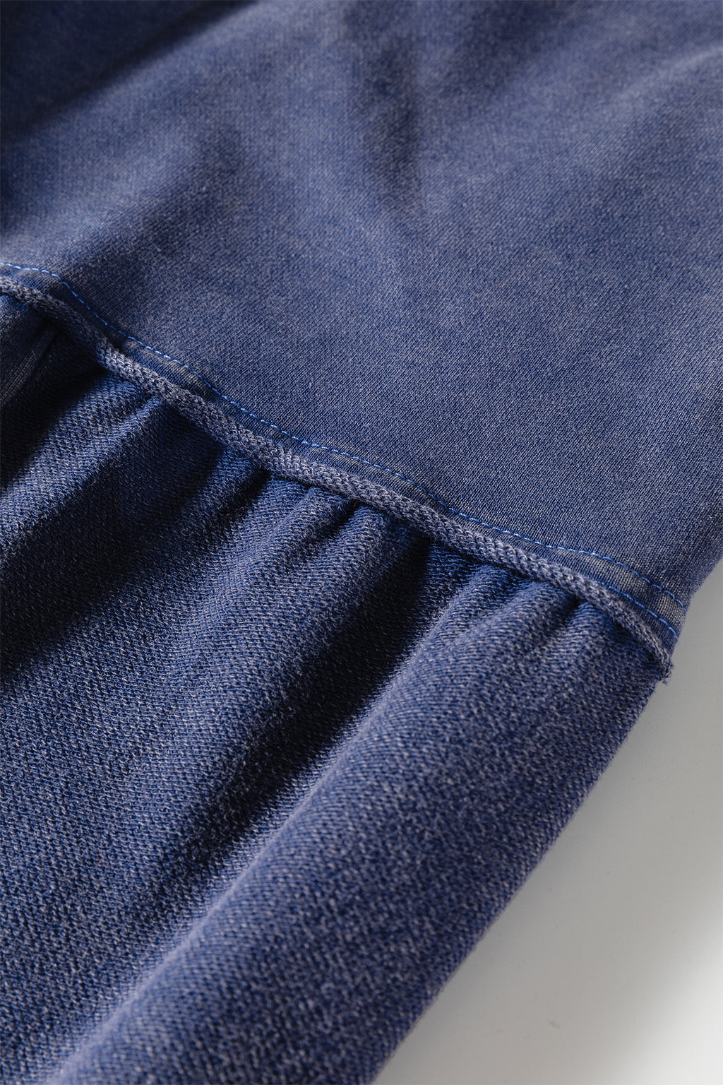 Black Mineral Wash Tiered Wide Leg Patchwork Drawstring Pants