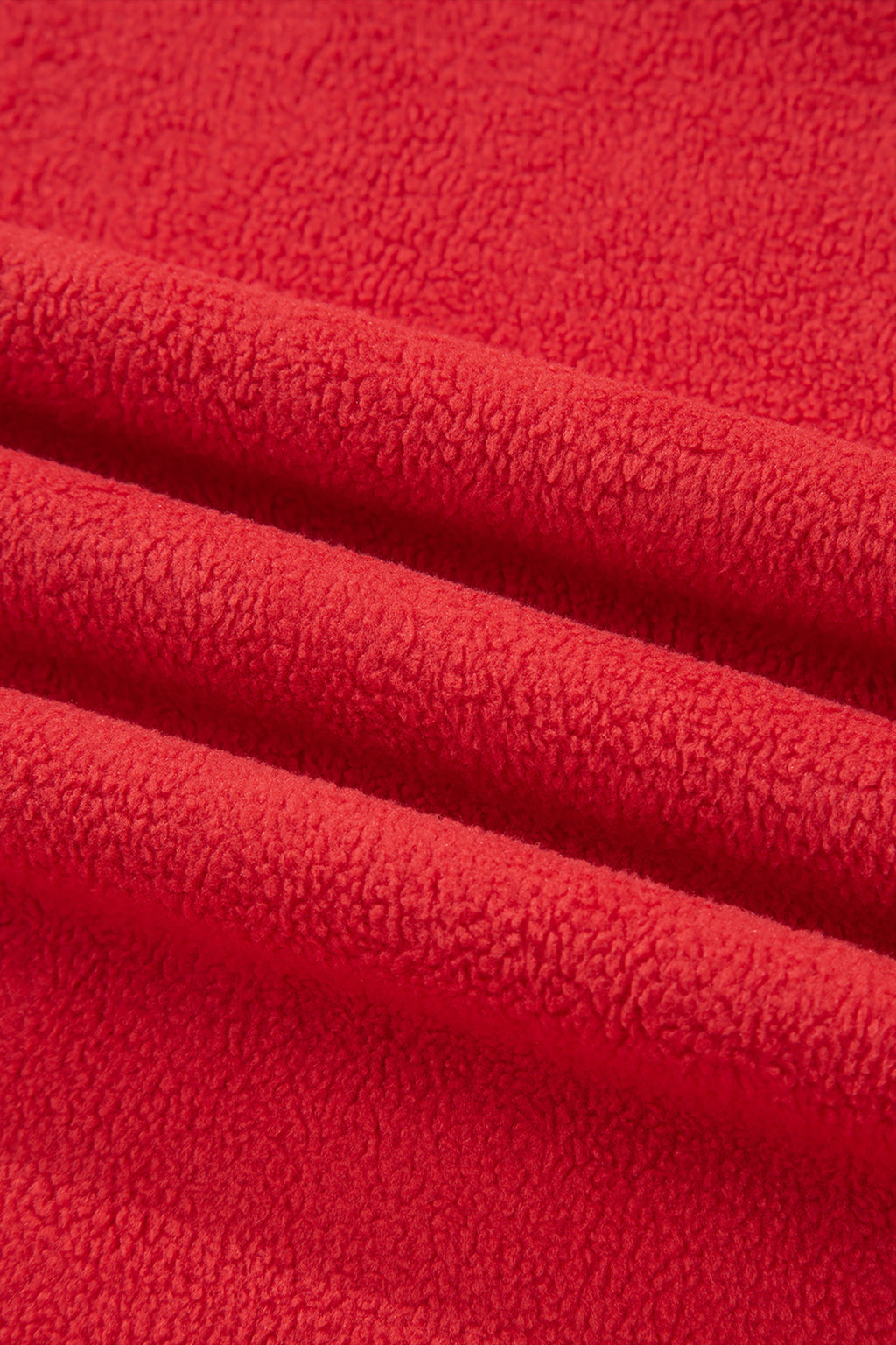 Racing Red Oversize Drop Shoulder Reversible Mock Neck Sweatshirt