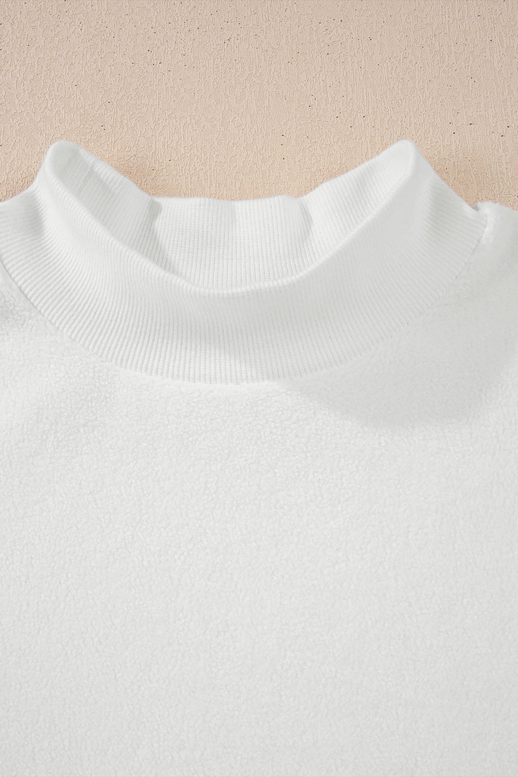 Racing Red Oversize Drop Shoulder Reversible Mock Neck Sweatshirt