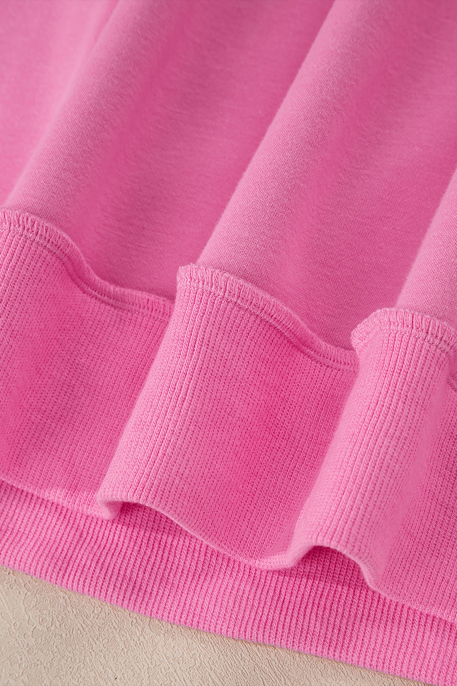 Racing Red Oversize Drop Shoulder Reversible Mock Neck Sweatshirt