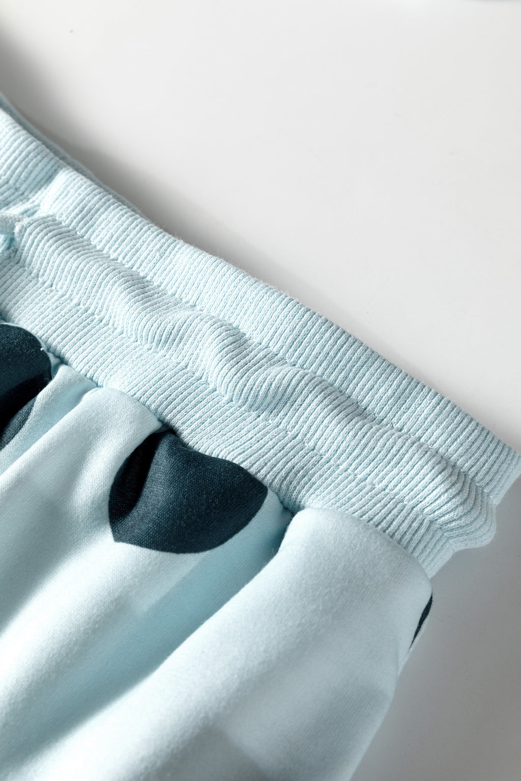 Pink Polka Dot Print Drop Shoulder Pullover Drawstring Shorts Set