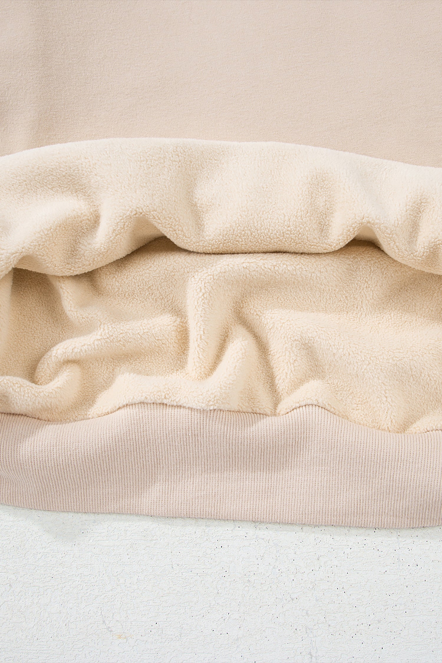 Racing Red Oversize Drop Shoulder Reversible Mock Neck Sweatshirt