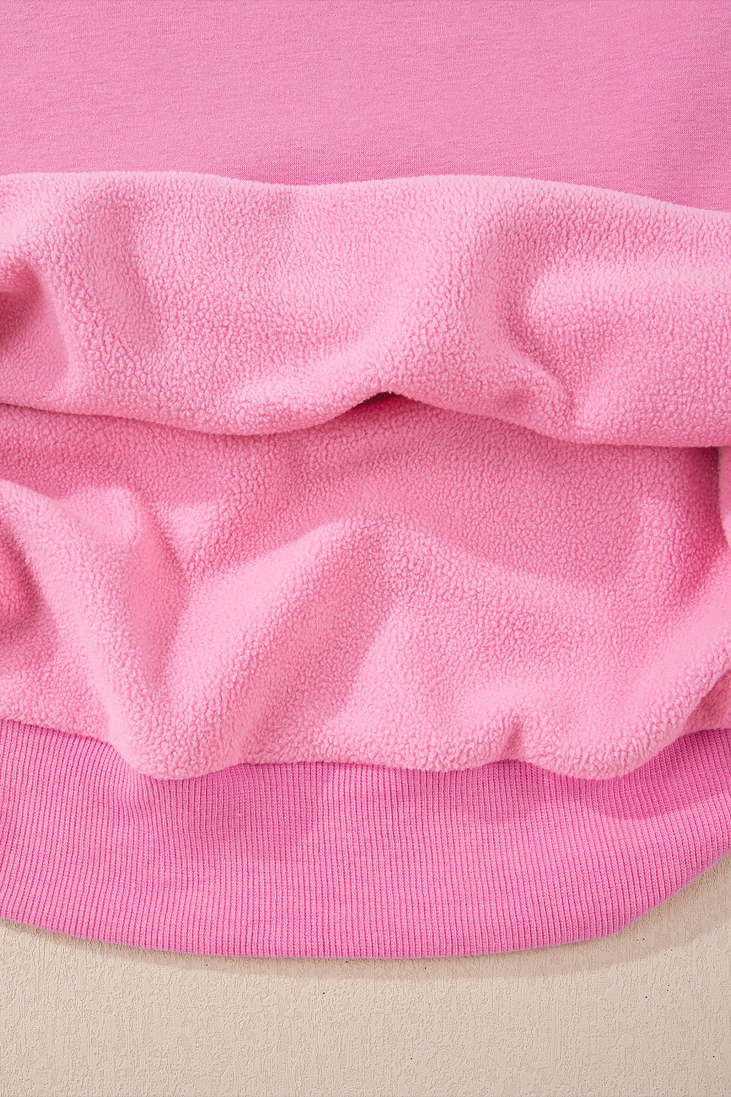 Racing Red Oversize Drop Shoulder Reversible Mock Neck Sweatshirt