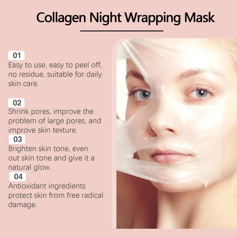 75g Hoygi Collagen Peeling Tearing Facial Mask Moisturize Nourish Beauty Skin Deep Clean Hydration Night Care Facial Mask Cream