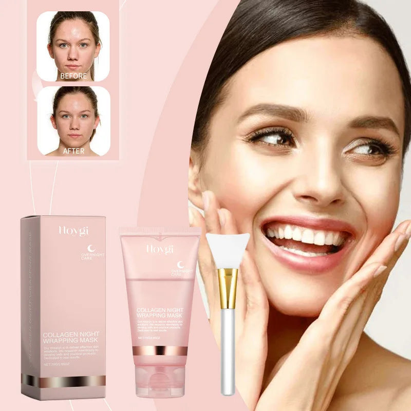 75g Hoygi Collagen Peeling Tearing Facial Mask Moisturize Nourish Beauty Skin Deep Clean Hydration Night Care Facial Mask Cream