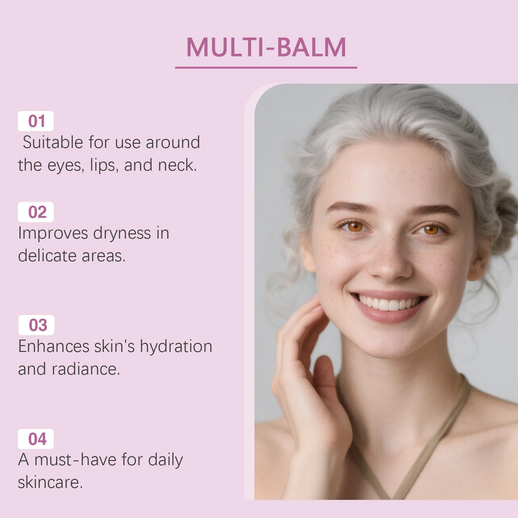 Anti-Aging Calcium Multi Balm Hydrating Firming Volume Soothing Dryness Repair Brighten Skin Tone Deep Moisturizing Cream Stick
