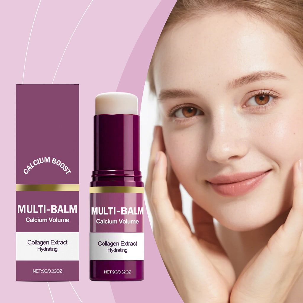 Anti-Aging Calcium Multi Balm Hydrating Firming Volume Soothing Dryness Repair Brighten Skin Tone Deep Moisturizing Cream Stick