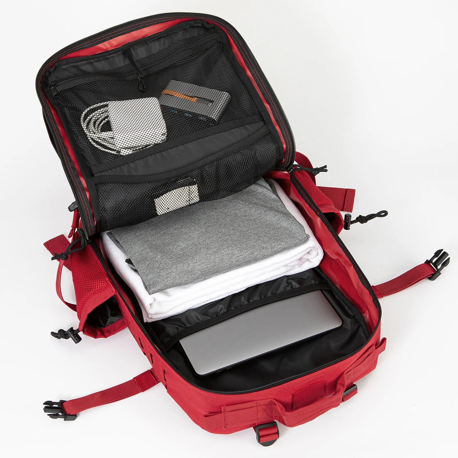 45L Men's Tactical Backpack with Double Cup Holder Hunting Backpack Outdoor Camping Gear Backpack Hiking Survival Backpack