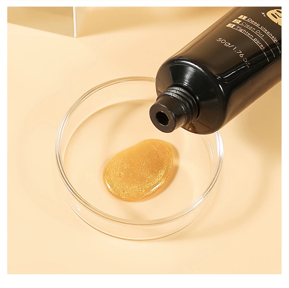 LAIKOU 24K Gold Snail Peel-Off Mask 3PCS Deep Cleansing Pore Tightening Blackhead Removal Detoxifying Facial Treatment 50g