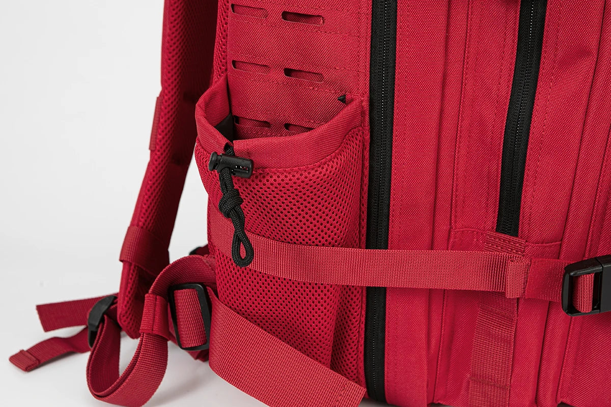 45L Men's Tactical Backpack with Double Cup Holder Hunting Backpack Outdoor Camping Gear Backpack Hiking Survival Backpack