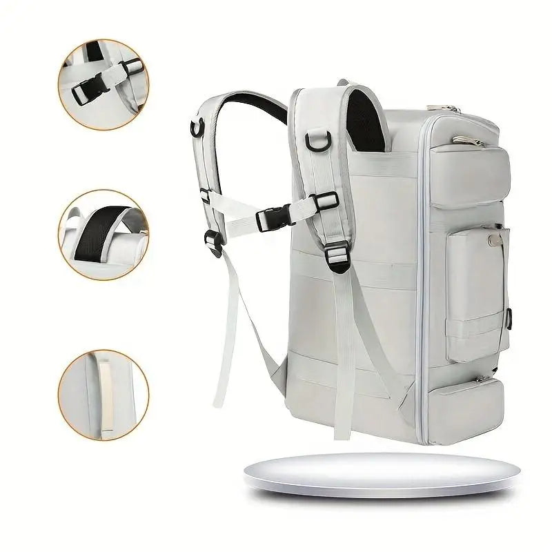 Large Capacity Multi-pocket Multi-functional Outdoor Travel Backpack Handbag Mountaineering Bag Suitable For Business Trips