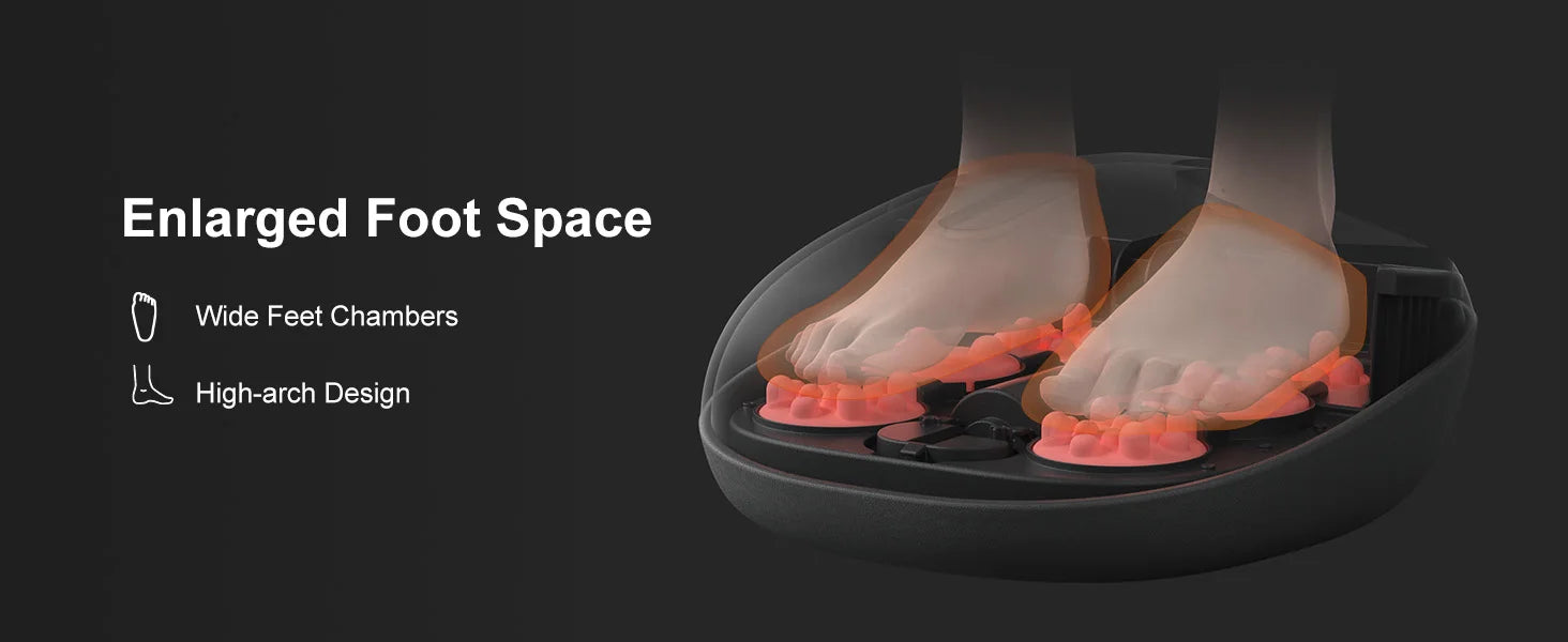 Medcursor Shiatsu Foot Massager Machine with Heat Roller Muscle Relaxation Pain Relief Electric Fully Wrapped Foot Massage