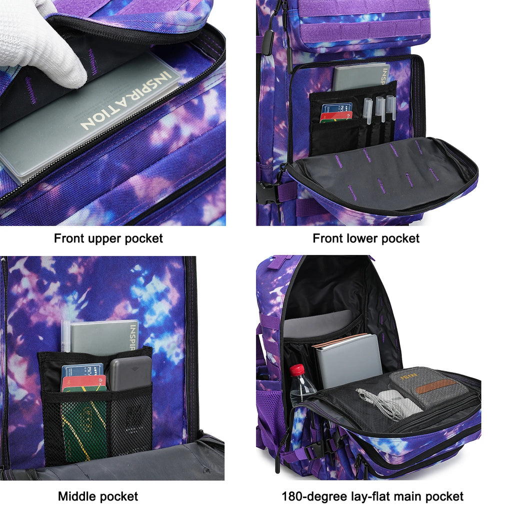 45L Tactical Backpack 3P Bag Assault Backpack Outdoor 3 Days Travel Waterproof Climbing Rucksack Camping Hiking Hunting Mochila