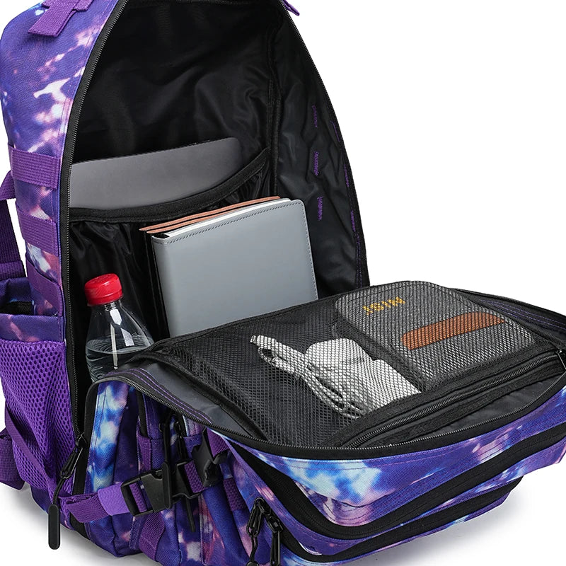 45L Tactical Backpack 3P Bag Assault Backpack Outdoor 3 Days Travel Waterproof Climbing Rucksack Camping Hiking Hunting Mochila