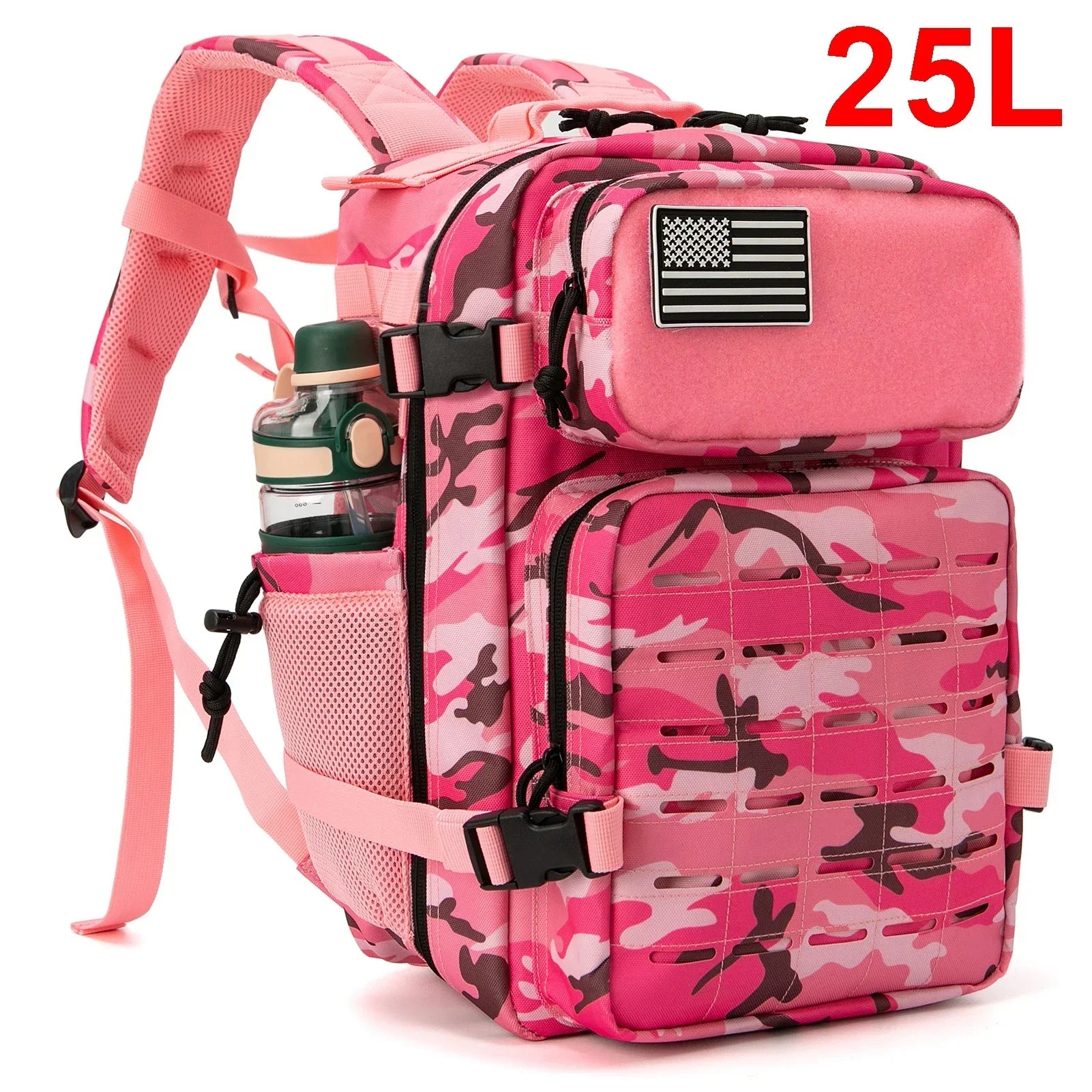 25L/45L Men's and Women's Tactical Backpacks , Outdoor Activities, Small School Backpacks with Water Bottle Holder