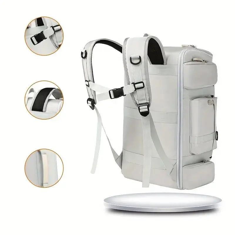 Large Capacity Multi-pocket Multi-functional Outdoor Travel Backpack Handbag Mountaineering Bag Suitable For Business Trips