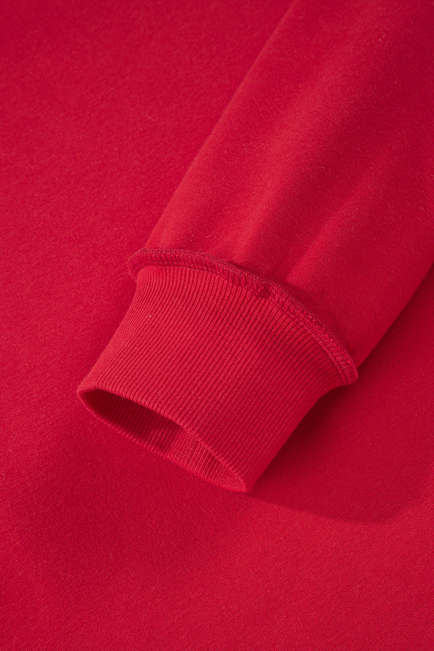 Racing Red Oversize Drop Shoulder Reversible Mock Neck Sweatshirt