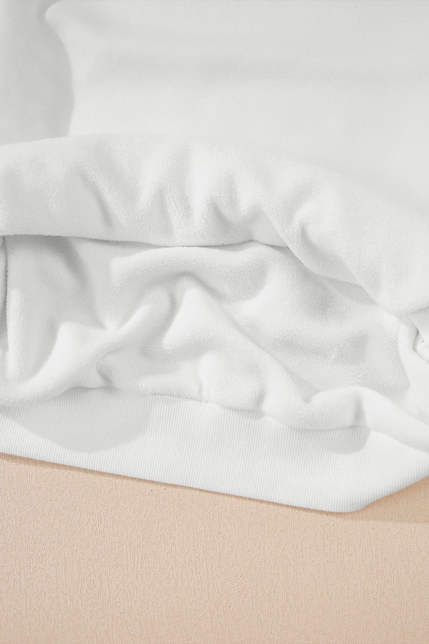 Racing Red Oversize Drop Shoulder Reversible Mock Neck Sweatshirt