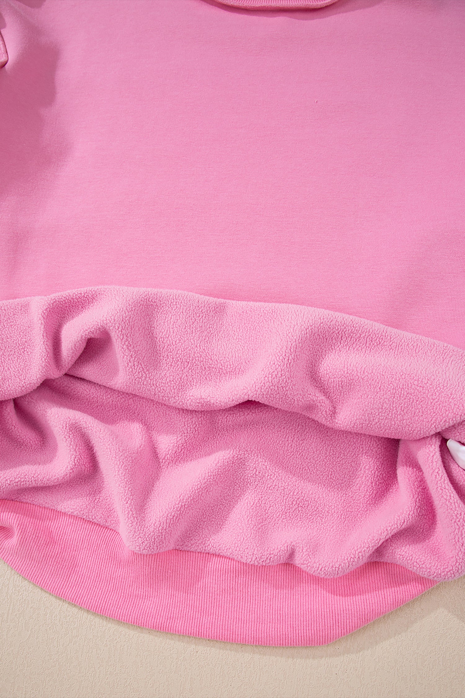 Racing Red Oversize Drop Shoulder Reversible Mock Neck Sweatshirt